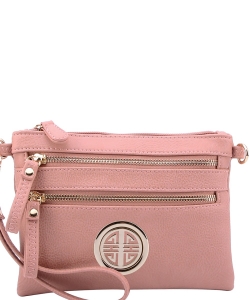 Fashion Logo Clutch Crossbody Bag WU001L BLOSSOM PINK